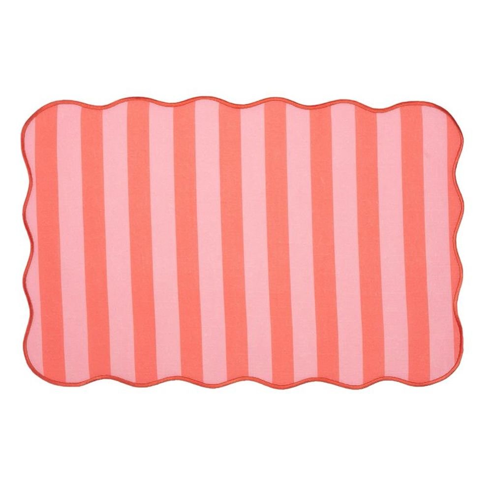 Mantel Individual Ondas Rayas Bicolor DCASA 45x30cm Imagen principal del producto