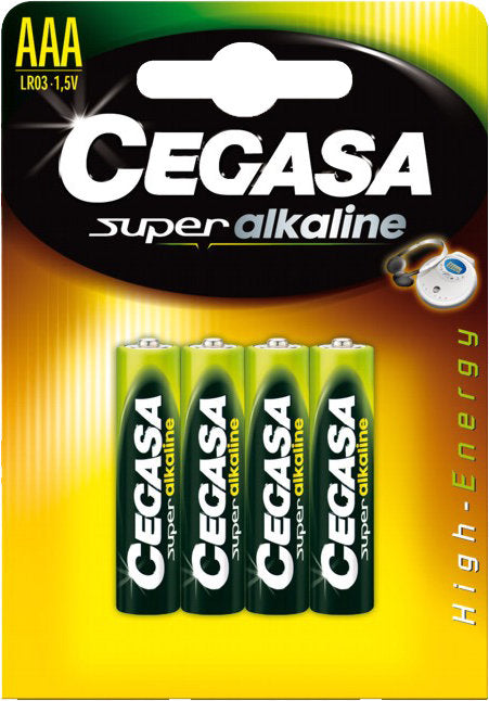 Blister 4 Pilas Cegasa Super Alcalina Aaa LR03