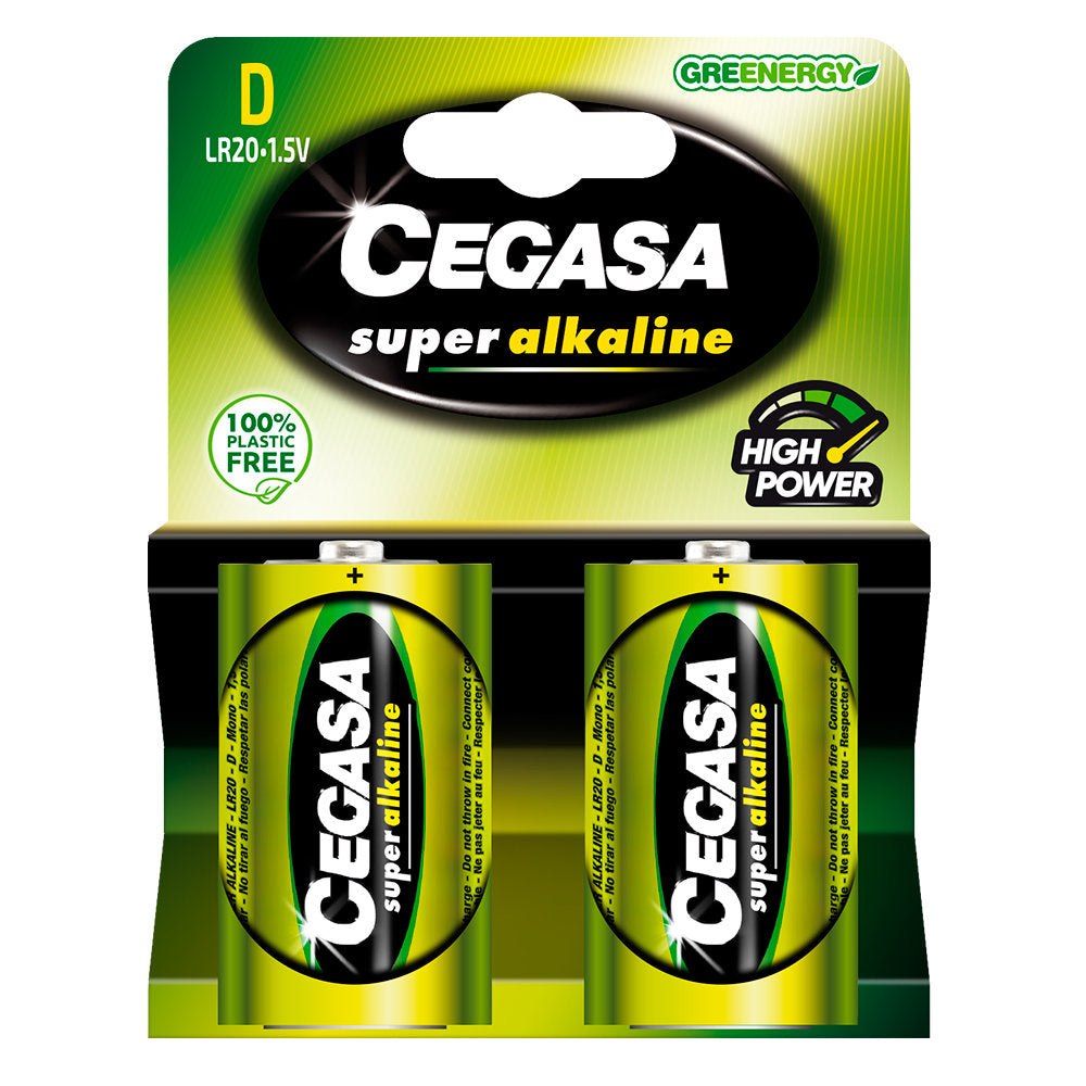 Pila Cegasa Alkalina B-LR20 Marca Cegasa