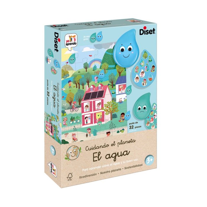 JUEGO EDUCATIVO CUIDANDO EL PLANETA - AHORRO DE AGUA | DISET | 1 UNIDAD | 8410446001899 Imagen principal del producto