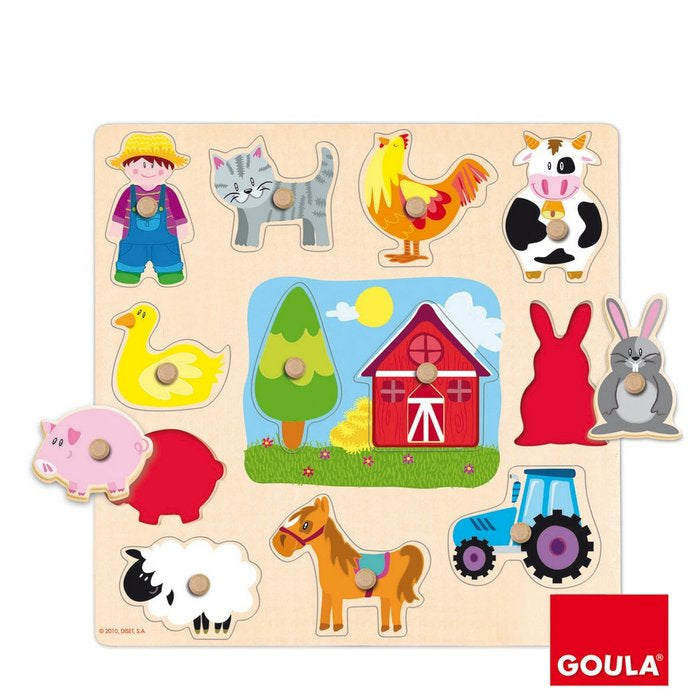 PUZZLE SILUETA GRANJA 12 PIEZAS | GOULA | 1 UNIDAD | 8410446530252