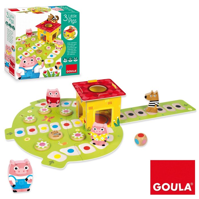 JUEGO DE MESA LOS TRES CERDITOS | GOULA | 1 UNIDAD | 8410446531464 Imagen principal del producto