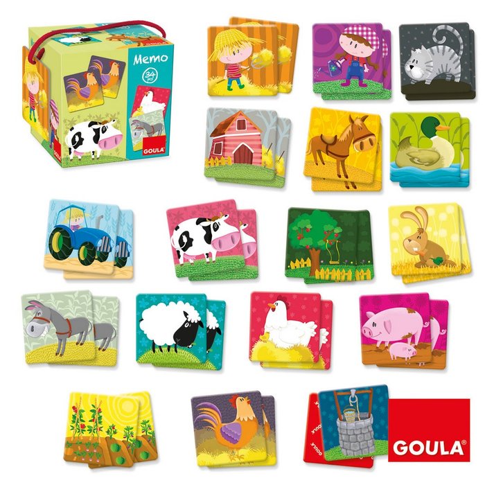 JUEGO DE MESA MEMO GRANJA | GOULA | 1 UNIDAD | 8410446534144