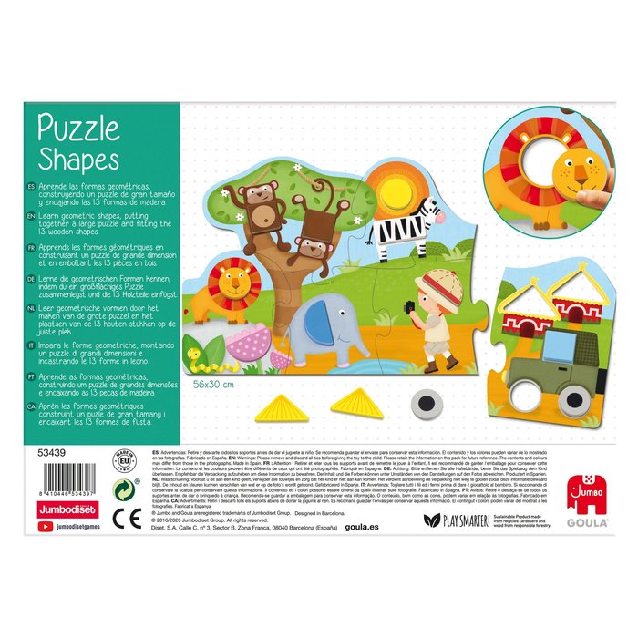 Puzzle Shapes Formas Geométricas 19 Piezas Goula