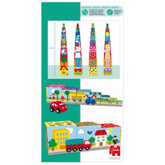 JUEGO CUBOS APILABLES COCHE | GOULA | 1 UNIDAD | 8410446552025
