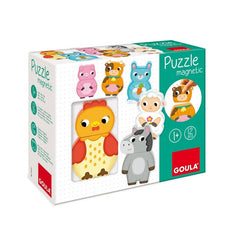 JUEGO DE MESA PUZZLE MAGNETICO ANIMALES GRANJA | GOULA | 1 UNIDAD | 8410446552452