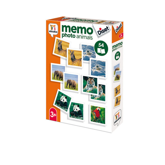 JUEGO MEMO PHOTO ANIMALS | DISET | 1 UNIDAD | 8410446689417