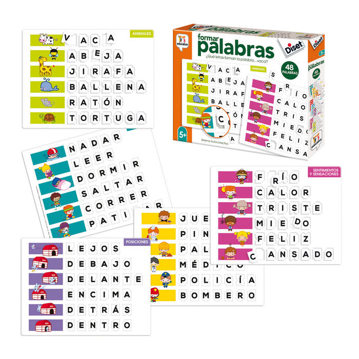 JUEGO EDUCATIVO FORMAR PALABRAS | DISET | 1 UNIDAD | 8410446689523 Imagen principal del producto