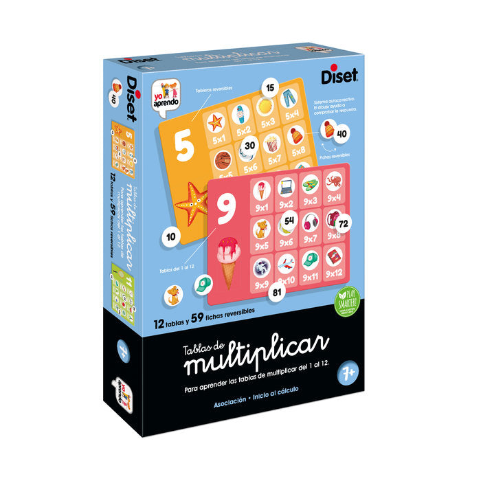 JUEGO TABLAS DE MULTIPLICAR | DISET | 1 UNIDAD | 8410446689738