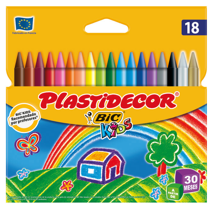 Estuche 18 ceras plastidecor