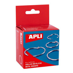 ANILLAS METALICAS 46 MM CAJA 10 UNIDADES REF, 455 | 1 UNIDADES | (APLI)