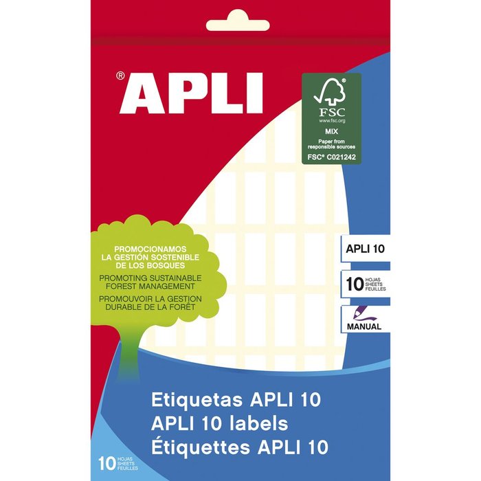 ETIQUETA ADHESIVA 8X20 01633 APLI 10H | APLI
