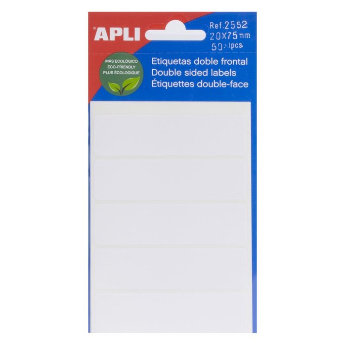 ETIQUETA BOLSA 20X75 2552 APLI | 10 UNIDADES | (APLI)