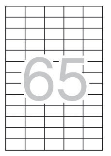 ETIQUETAS BLANCAS PARA IMPRESORA 38X21,2 CAJA 100H | 1 UNIDADES | (APLI) Imagen principal del producto