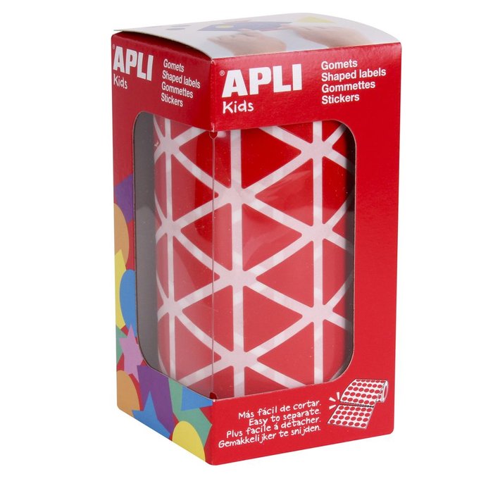 Gomets Triángulo Rollo 21 Rojo APLI Imagen principal del producto