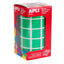 Gomets Cuadrado Rollo 20 Verde APLI