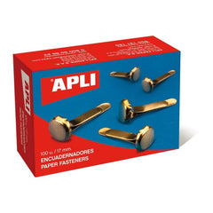 ENCUADERNADORES METALICOS SIN ARANDELA 17 MM 100 U | 1 UNIDADES | (APLI)