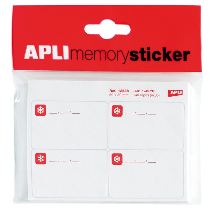 Etiquetas congelador Apli Memory Sticker 50x30mm Imagen principal del producto