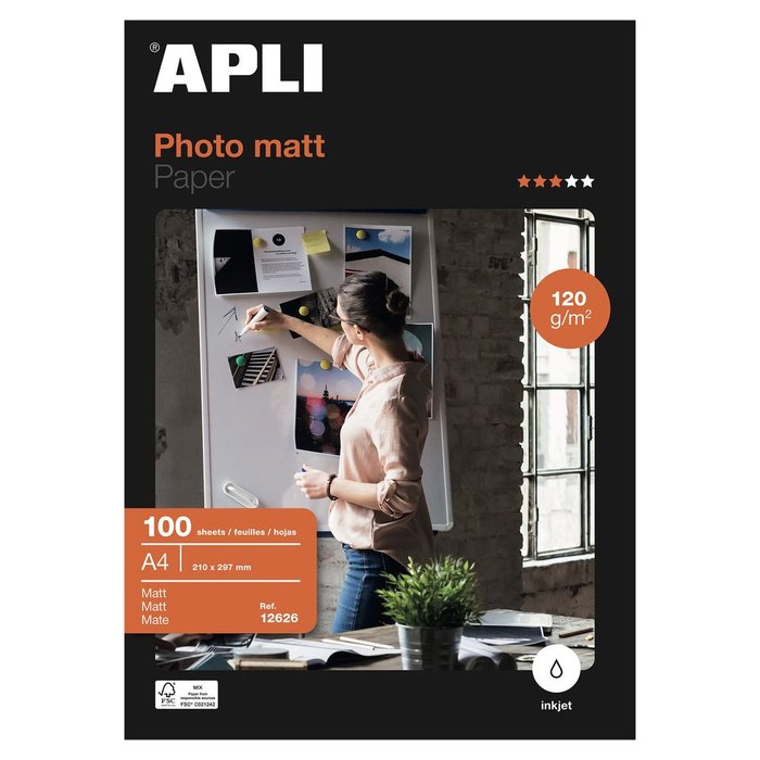 Paquete A4 100H 120G Papel Fotografico Inkjet Mate