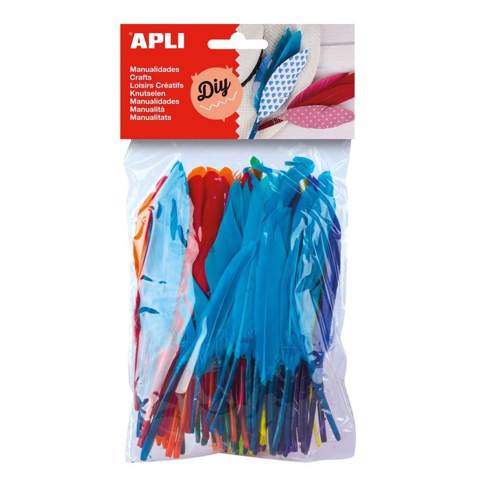 Bolsa 100 Plumas Colores Surtidos Imagen principal del producto