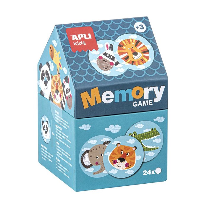 JUEGO MEMORY CASITA SAFARI CAJA 24 PIEZAS | APLI JUEGOS | 1 UNIDAD | 8410782168201