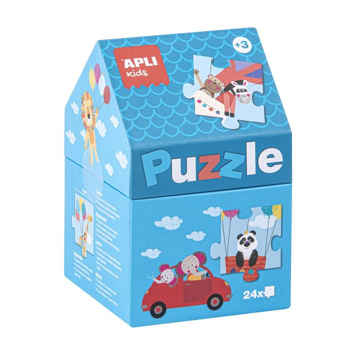 PUZLE CASITA SAFARI CAJA 24 PIEZAS | APLI JUEGOS | 1 UNIDAD | 8410782168218