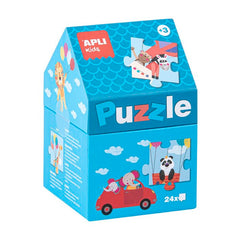 PUZLE CASITA SAFARI CAJA 24 PIEZAS | APLI JUEGOS | 1 UNIDAD | 8410782168218