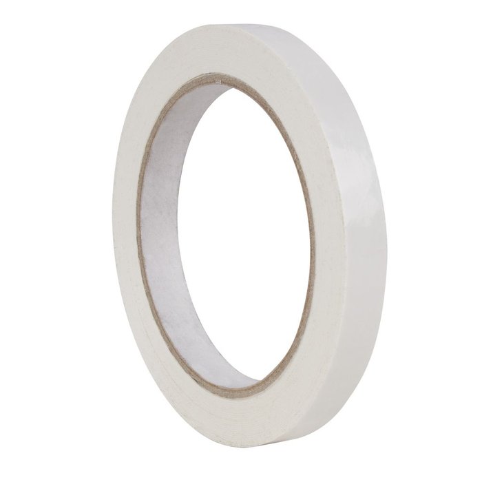 ROLLO CINTA ADHESIVA PVC BLANCO 12 MM X 66 M | 12 UNIDADES | (APLI)