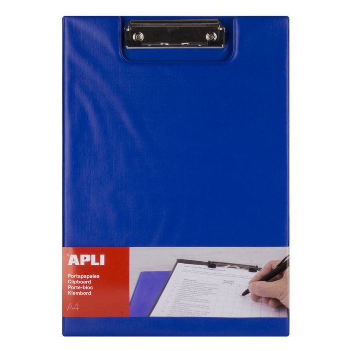 CLIPBOARD CON SOLAPA AZUL A4 | 1 UNIDADES | (APLI) Imagen principal del producto