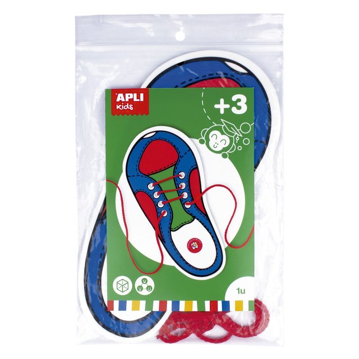 JUEGO ATA ZAPATOS CORDON ROJO | APLI JUEGOS | 1 UNIDAD | 8410782174882 Imagen principal del producto
