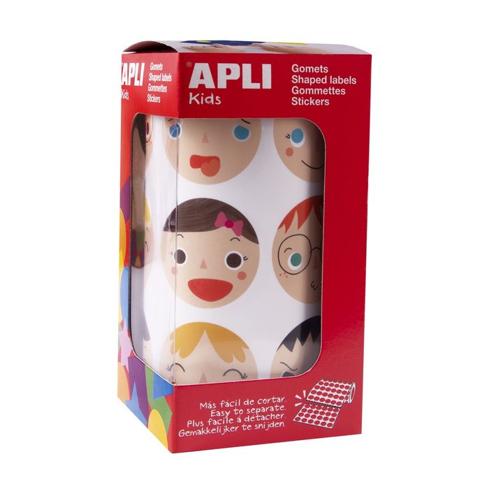 Rollo Gomets Emociones Ø33 mm APLI pack 50 unidades Imagen principal del producto