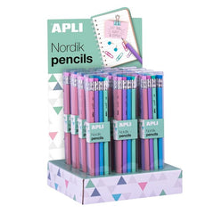 PACK 8 LAPICES CON GOMA NORDIK 12 UNIDADES | 12 UNIDADES | (APLI DISEÑO)
