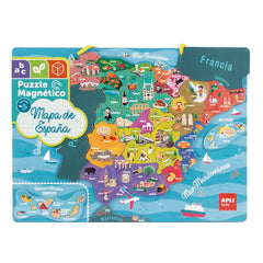 PUZLE MAGNETICO ESPAÑA 50 PIEZAS APLI | APLI JUEGOS | 1 UNIDAD | 8410782188933