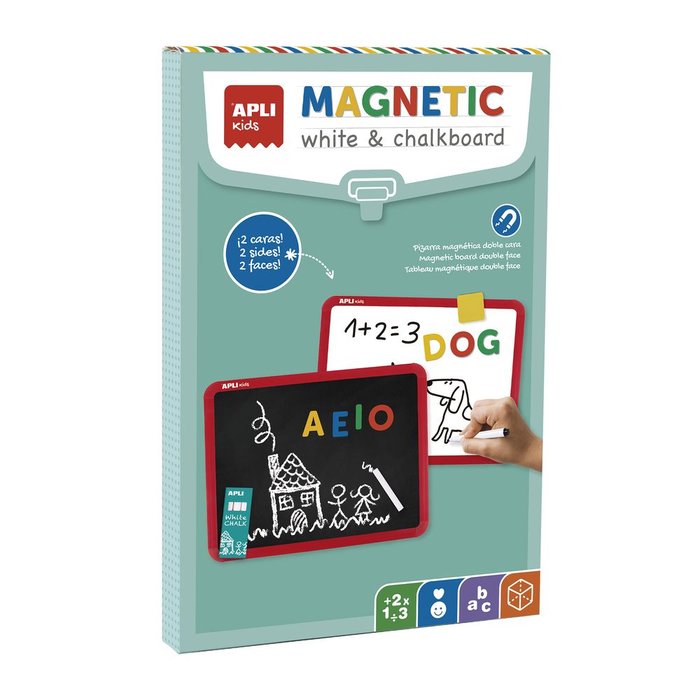 JUEGO PIZARRA MAGNETICA DOBLE CARA 285X217 MM | APLI JUEGOS | 1 UNIDAD | 8410782191124