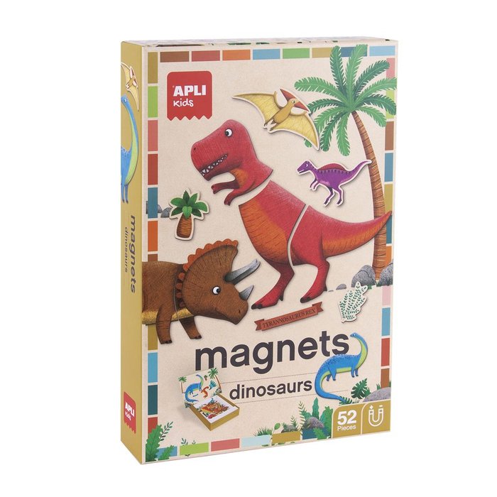 JUEGO MAGNETICO FUN DINOS 52 PIEZAS | APLI JUEGOS | 1 UNIDAD | 8410782192336 Imagen principal del producto