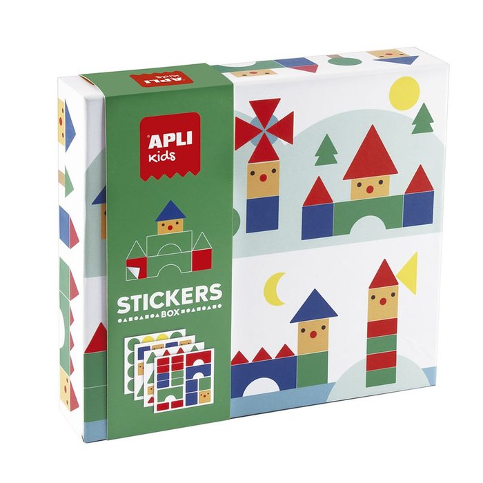 JUEGO GOMETS STICKERS BOX GEOMETRICOS PUEBLOS | APLI JUEGOS | 1 UNIDAD | 8410782194323
