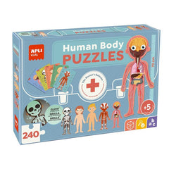 PUZZLES INFANTIL CUERPO HUMANO 240 PIEZAS | APLI JUEGOS | 1 UNIDAD | 8410782194385