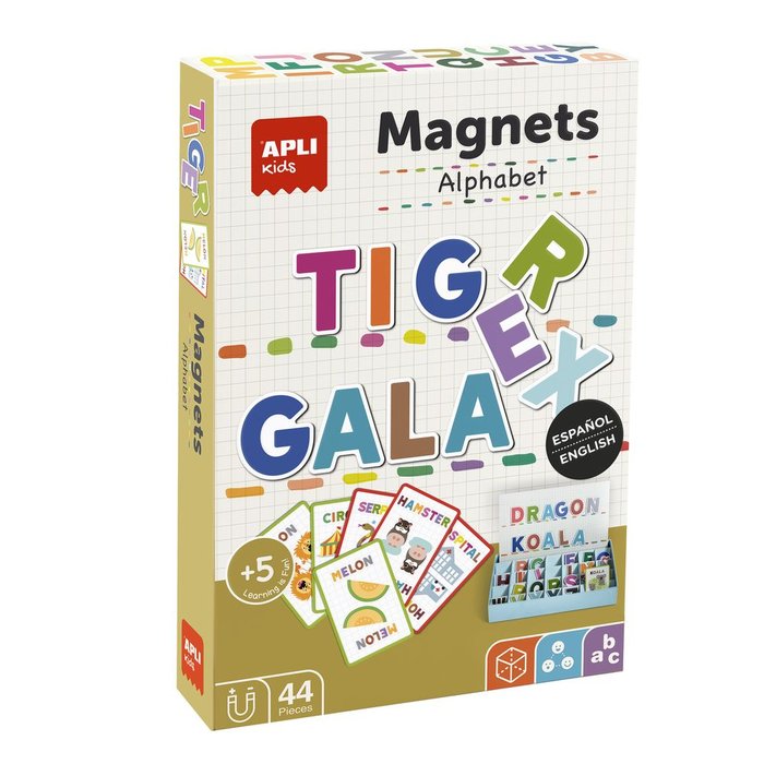 JUEGO MAGNETICO LETRAS 44 UNIDADES | APLI JUEGOS | 1 UNIDAD | 8410782194439 Imagen principal del producto