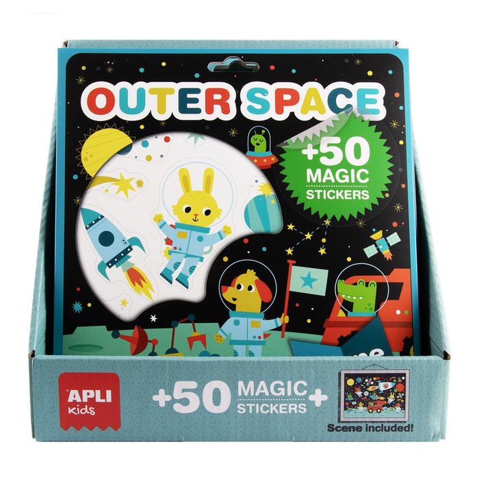 Juego de Stickers con Escenario Apli Paper