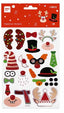 BLISTER PEGATINAS CONSTRUCCION NAVIDAD 2 HOJAS | APLI MANUALIDADES | ENVASE 5 UDS. UNIDAD | 18410782198120