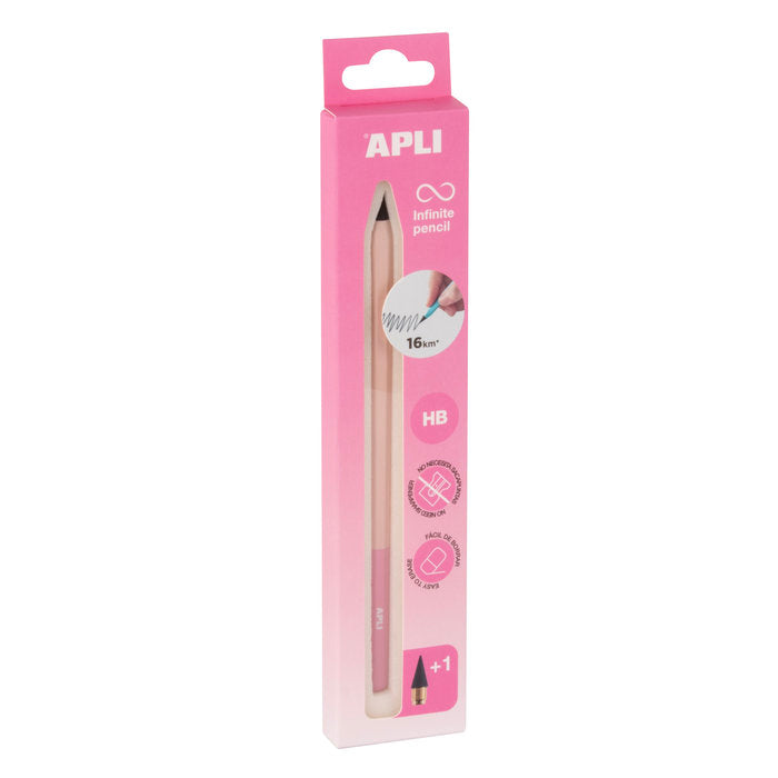 Pack Lapiz Infinite Pencil Hb Nordik Rosa Marca APLI Diseño Imagen principal del producto