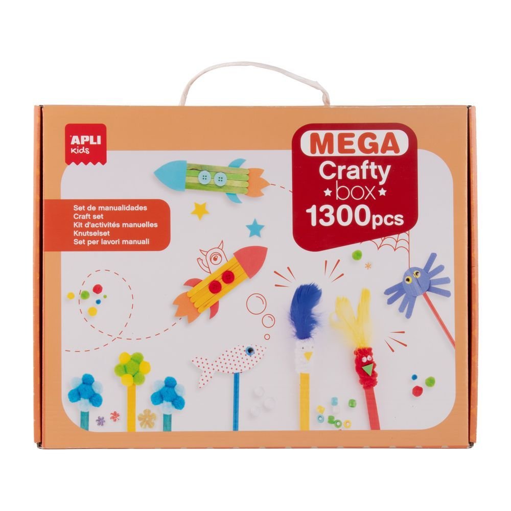 Juego Set Manualidades 1300 Piezas APLI JUEGOS
