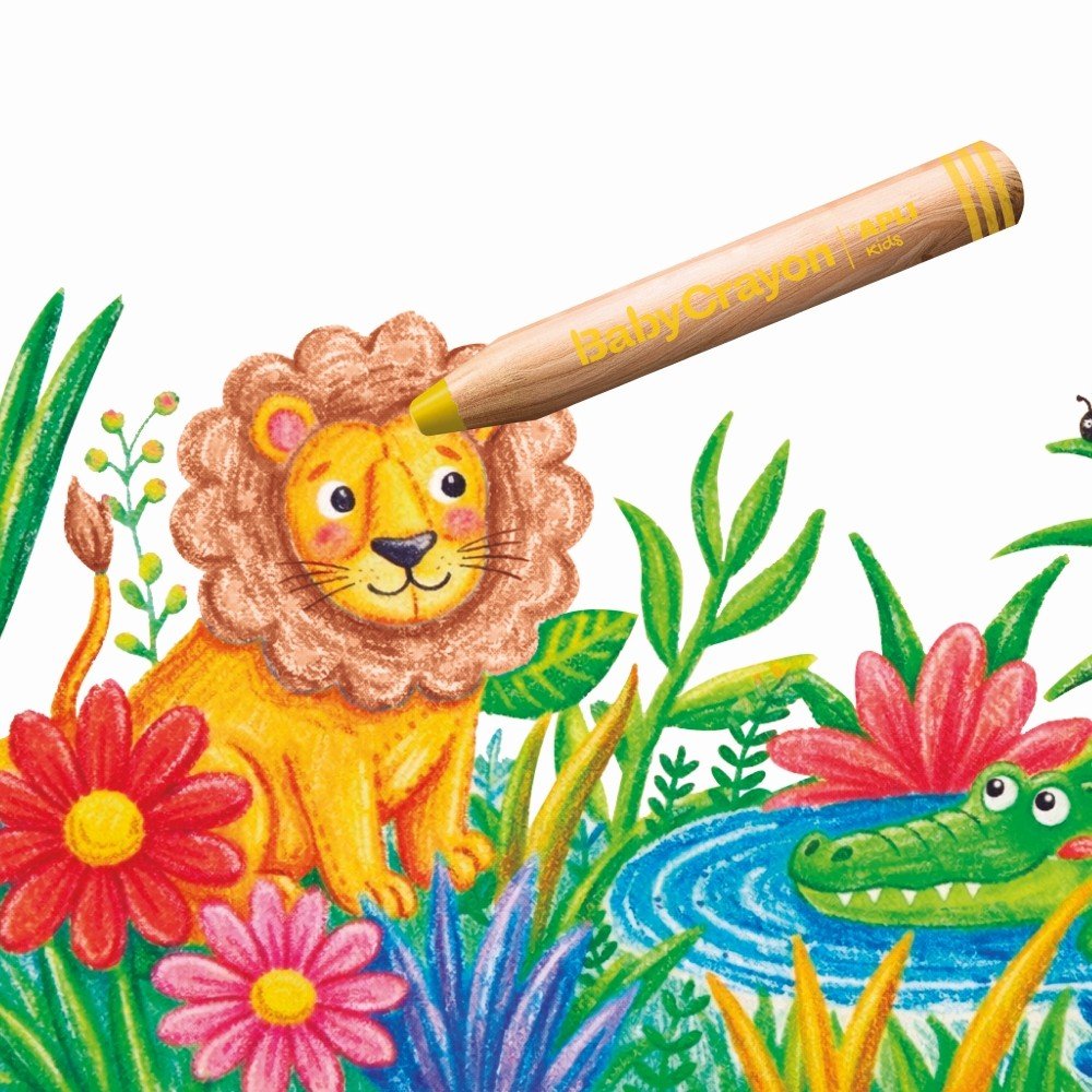 Baby Crayon 6 colores Apli Manualidades