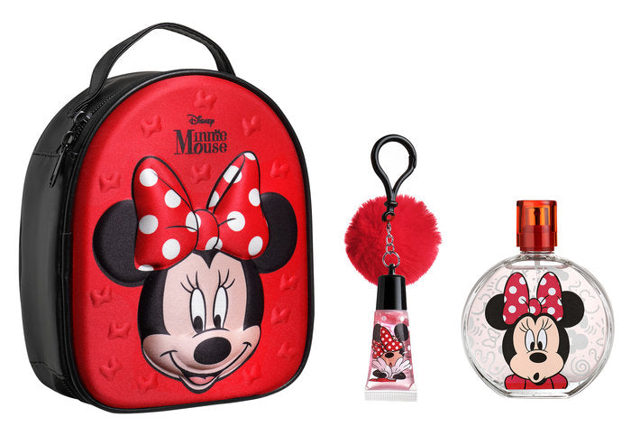 MOCHILA COLONIA 100ML+LLAVERO POMPON BRILLO LABIAL MINNIE | AIRVAL INTERNATIONAL S,A, | 1 UNIDAD | 8411114089836