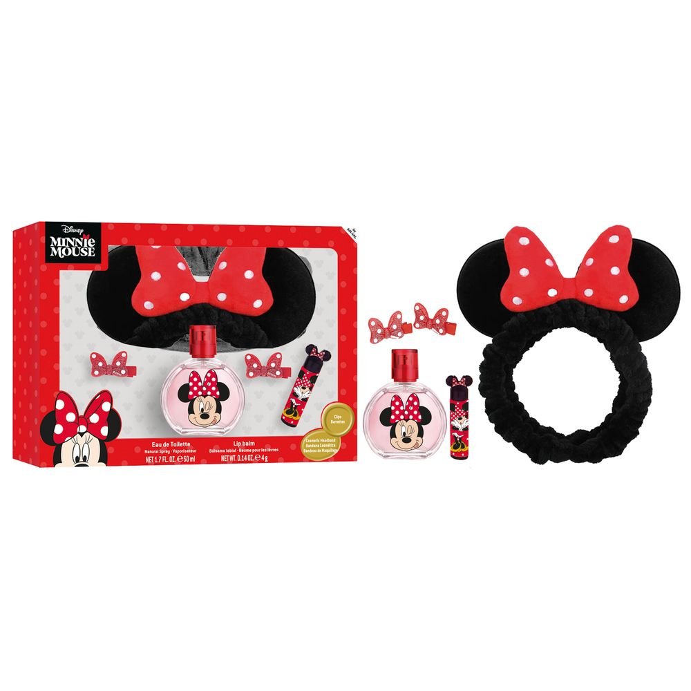 SET COLONIA 50ML + FELPA + BALSAMO LABIAL + CLIPS MINNIE | AIRVAL INTERNATIONAL S,A, | 1 UNIDAD | 8411114095752