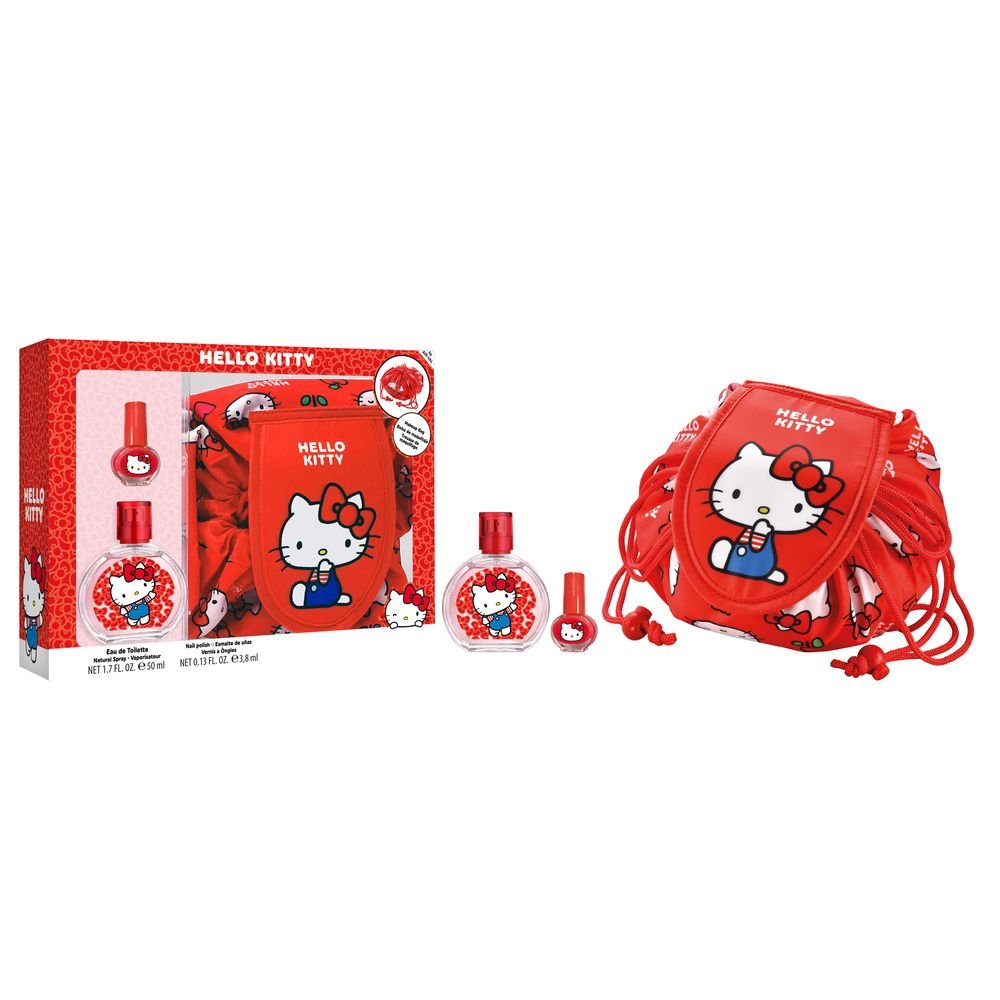 SET COLONIA 50ML + NECESER MAQUILLAJE+PINTAUÑAS HELLO KITTY | AIRVAL INTERNATIONAL S,A, | 1 UNIDAD | 8411114095837