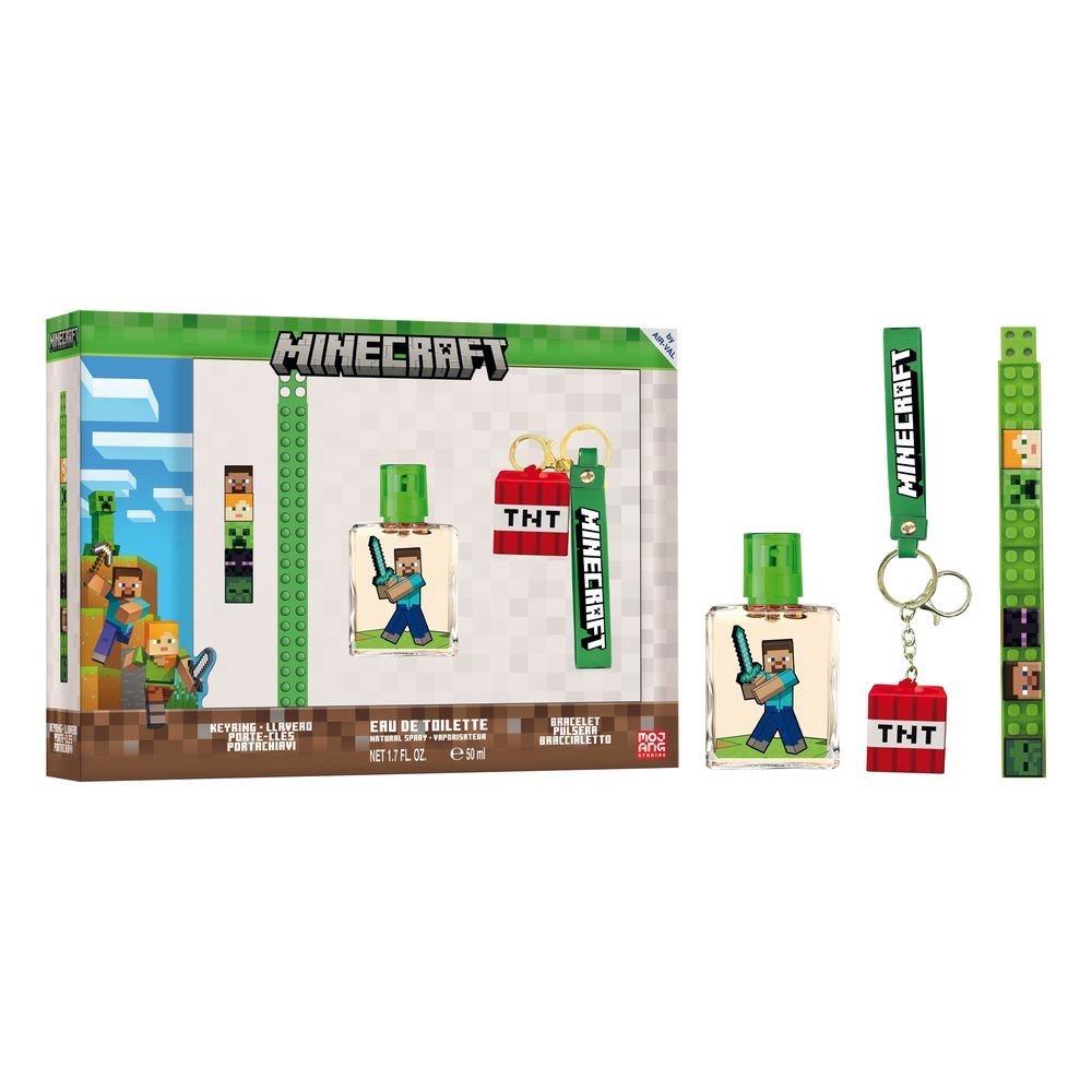 SET COLONIA 50ML + PULSERA CHARMS + LLAVERO MINECRAFT | AIRVAL INTERNATIONAL S,A, | 1 UNIDAD | 8411114095844