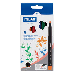 Rotuladores Tela 6 Colores Surtidos Milan | Milan | Pack 1 Unidades