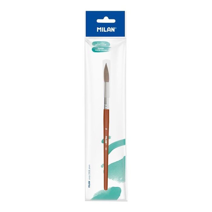 Pincel Escolar Redondo Serie 101 Nº 16 Milan