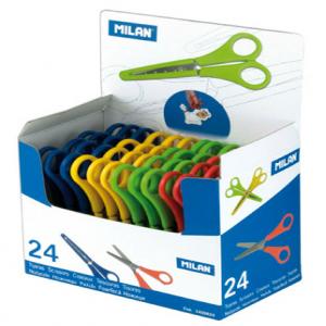TIJERA INFANTIL MILAN CON FUNDA | 24 UNIDADES | (MILAN)